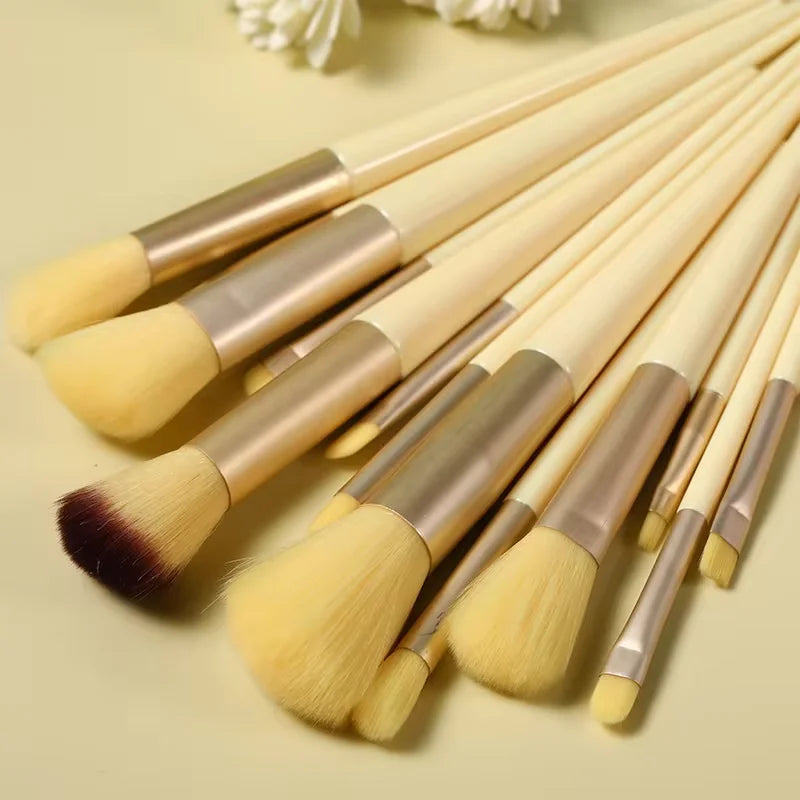 13 PCS Colorful Makeup Brush Set Eye Shadow Foundation Women's Makeup Brushes Eye Shadow Blush Beauty Soft Makeup Toolkit